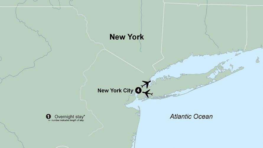 Spotlight On New York City 2026 Travel Program MARSP New York Map 